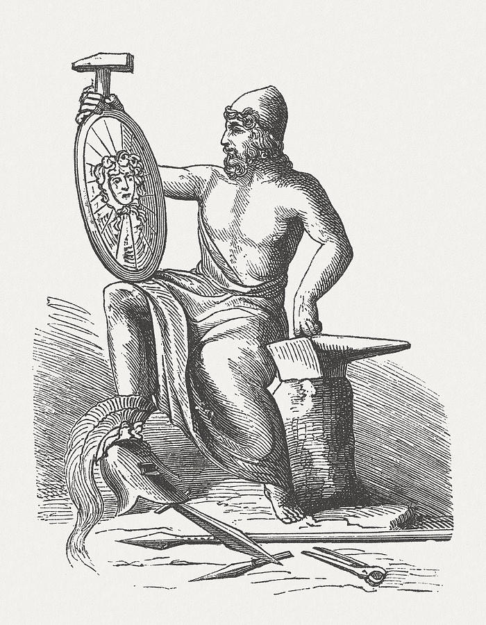 Hephaestus, Greek god of blacksmiths