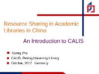 Bild: An Introduction to CALIS