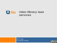 Bild: Inter-library loan services