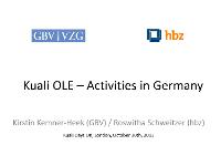 Bild: Kuali OLE – Activities in Germany