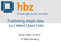 Bild: Publishing Aleph data as Linked Open Data