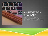 Bild: An Update on Kuali OLE